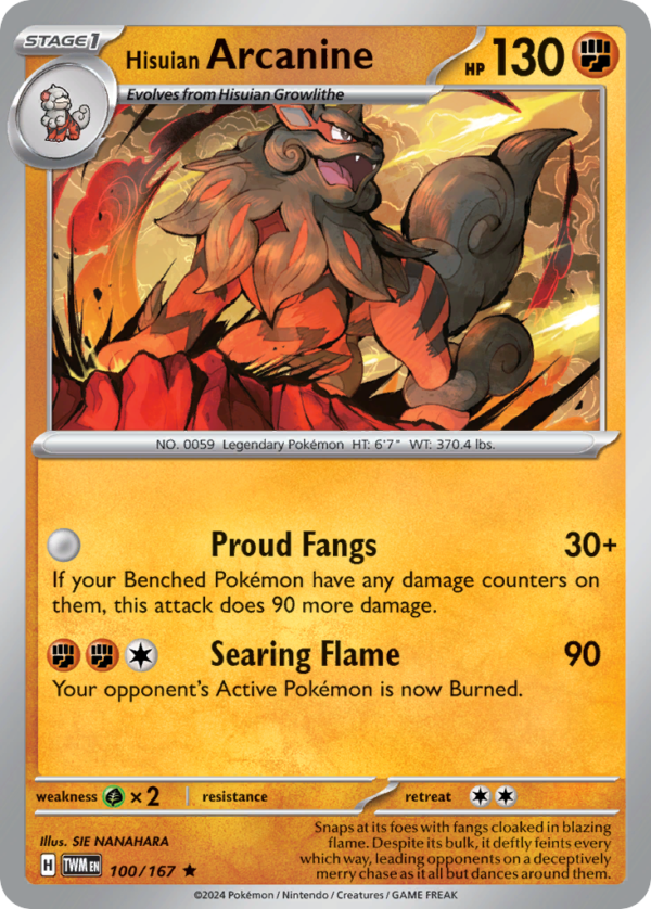 TWM - 100 - Hisuian Arcanine - holo