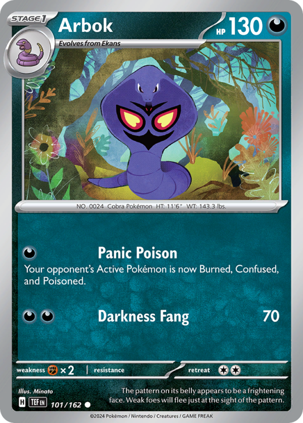 TEF - 101 - Arbok - reverse holo