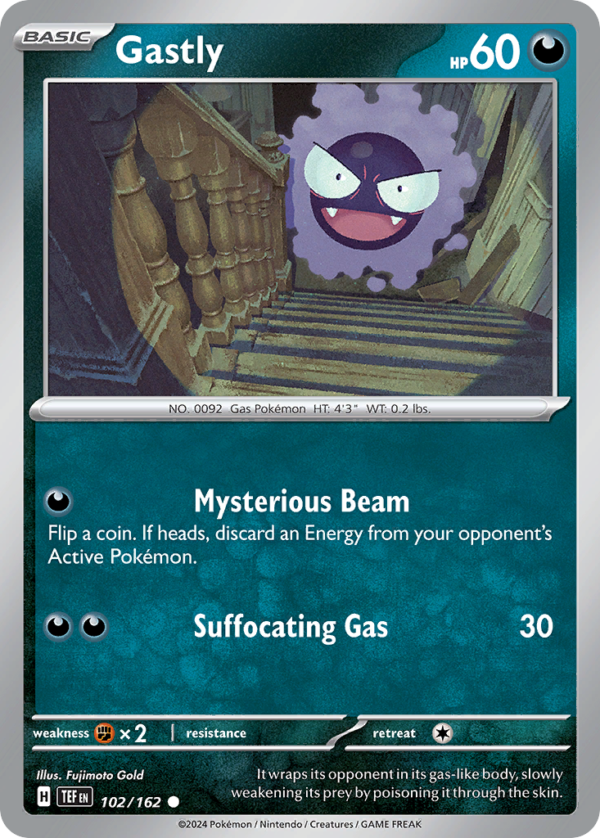 TEF - 102 - Gastly - reverse holo