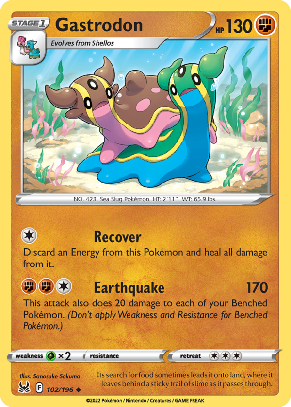 LOR - 102 - Gastrodon - reverse holo