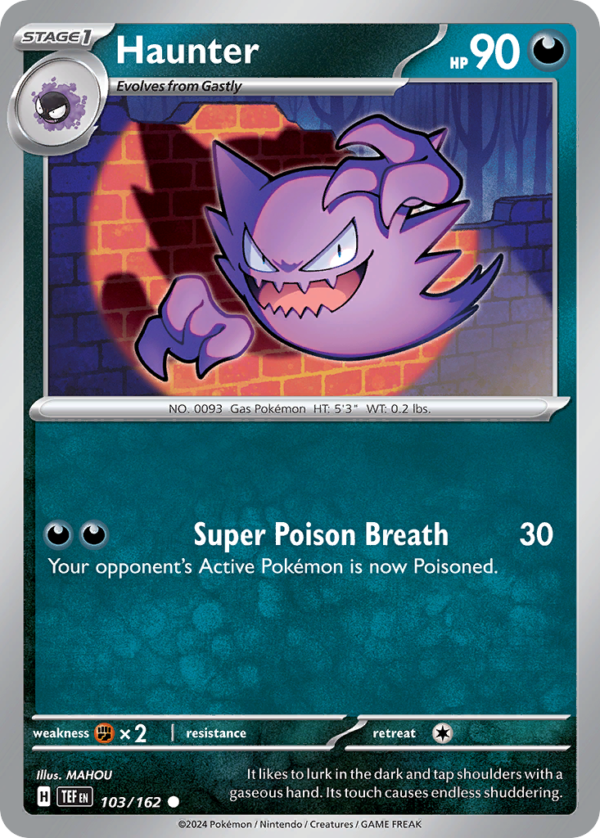 TEF - 103 - Haunter - reverse holo