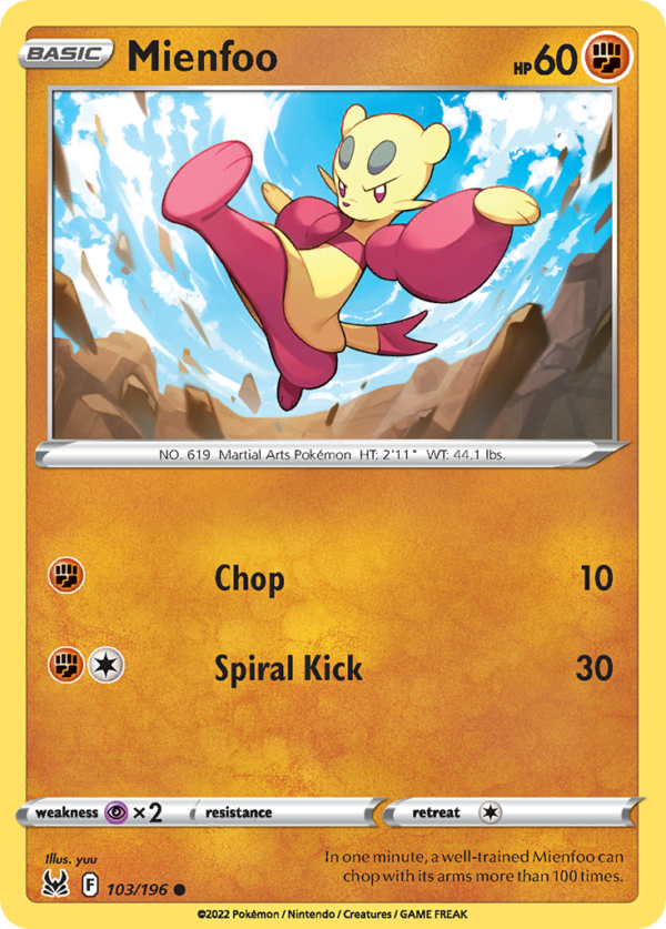LOR - 103 - Mienfoo - reverse holo