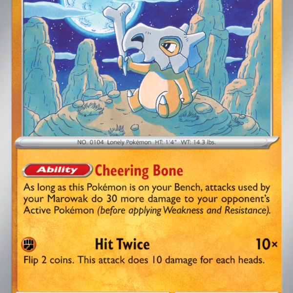 MEW - 104 - Cubone - reverse holo
