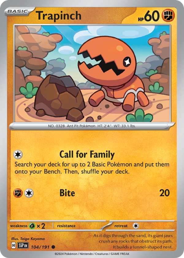 SSP - 104 - Trapinch - reverse holo