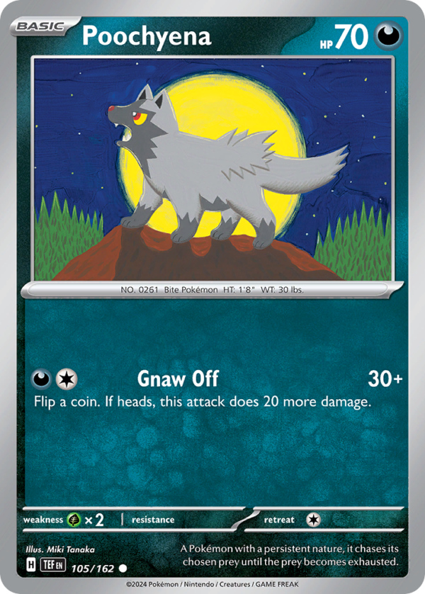 TEF - 105 - Poochyena - reverse holo