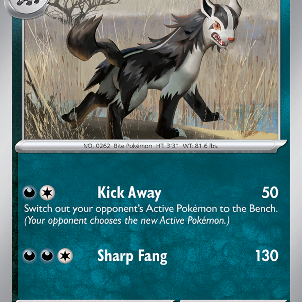 TEF - 106 - Mightyena - reverse holo