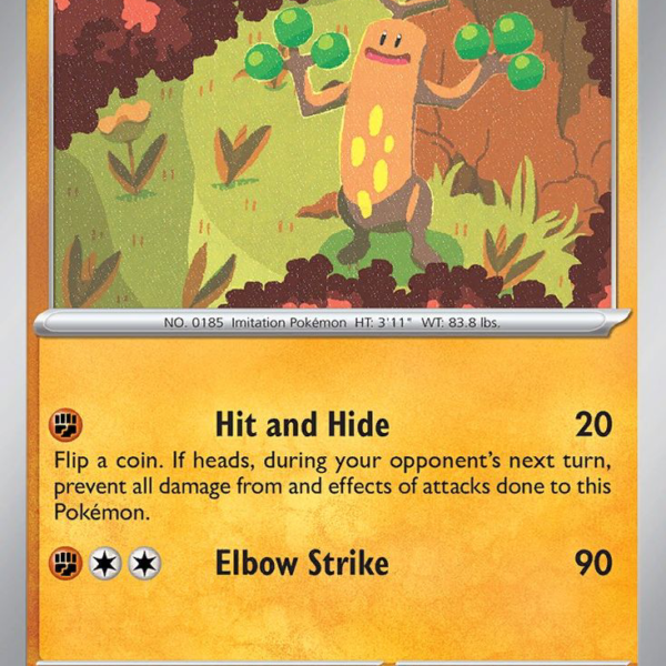PAL - 109 - Sudowoodo - reverse holo
