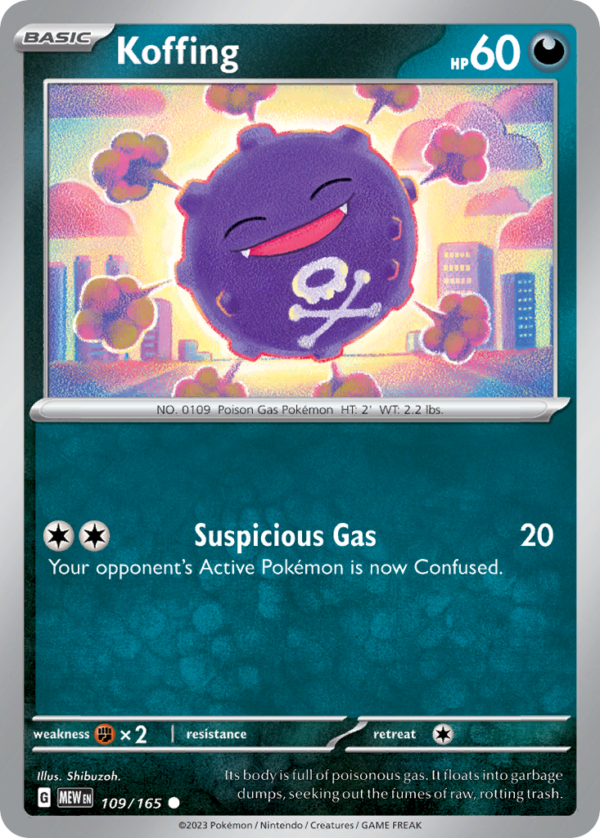 MEW - 109 - Koffing - reverse holo