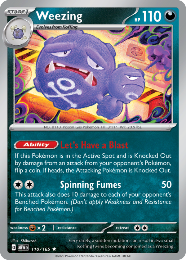 MEW - 110 - Weezing - holo