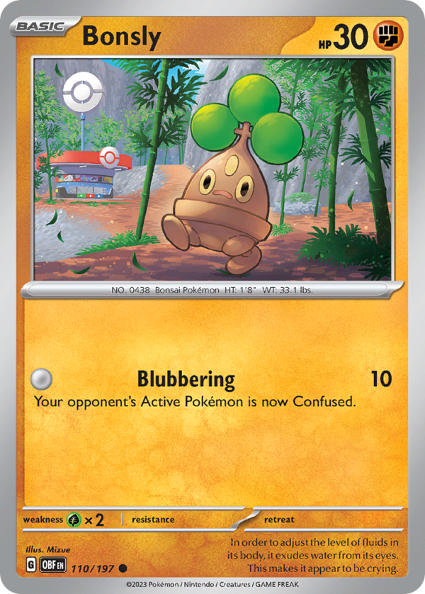 OBF - 110 - Bonsly - reverse holo