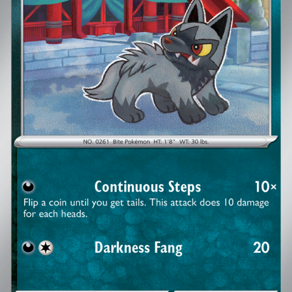 TWM - 113 - Poochyena - reverse holo