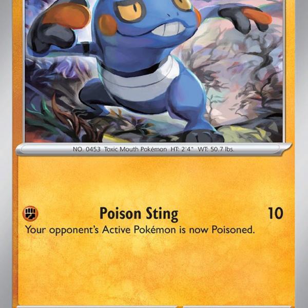 PAL - 114 - Croagunk - reverse holo