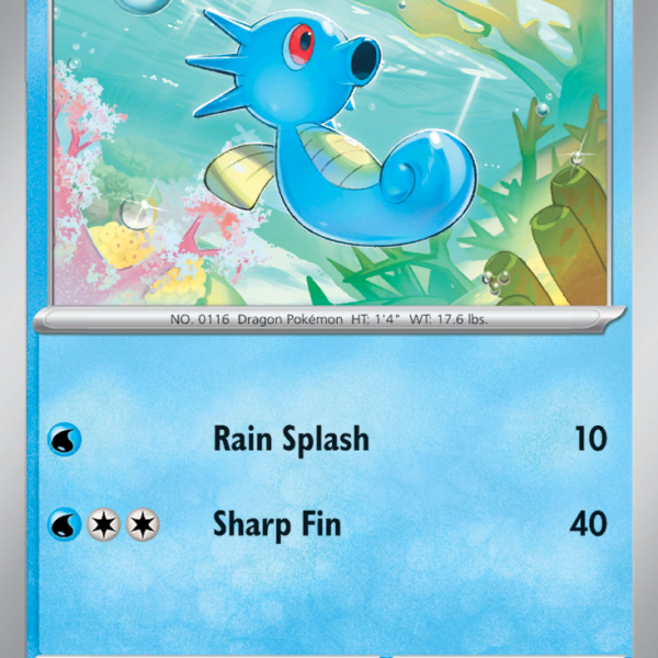 MEW - 116 - Horsea - reverse holo