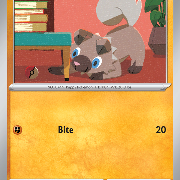 OBF - 116 - Rockruff - reverse holo