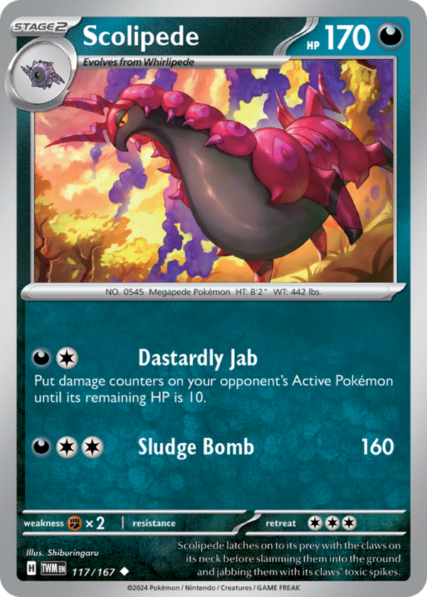 TWM - 117 - Scolipede - reverse holo