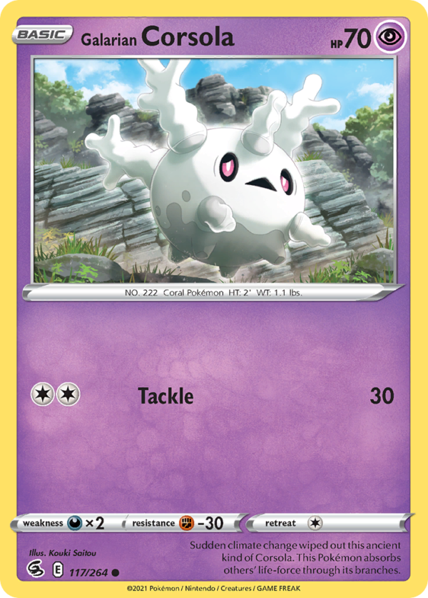 FST - 117 - Galarian Corsola - reverse holo