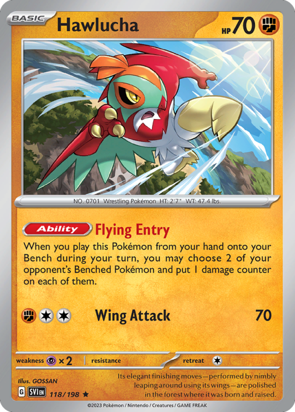 SVI - 118 - Hawlucha - reverse holo