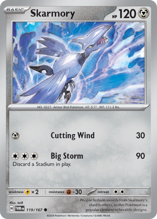 TWM - 119 - Skarmory - reverse holo