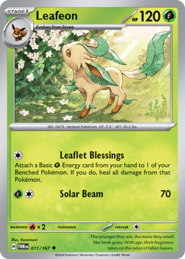 TWM - 011 - Leafeon - reverse holo
