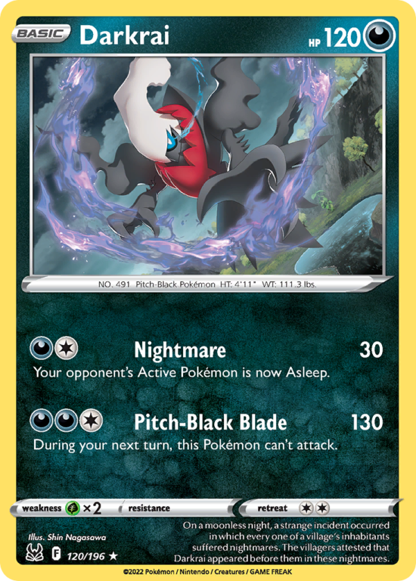 LOR - 120 - Darkrai - holo