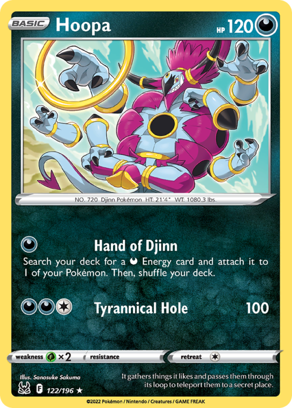 LOR - 122 - Hoopa - reverse holo