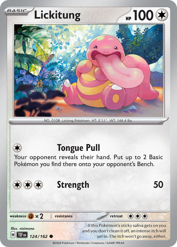 TEF - 124 - Lickitung - reverse holo