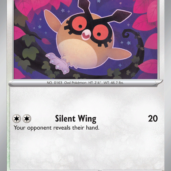 TEF - 126 - Hoothoot - reverse holo