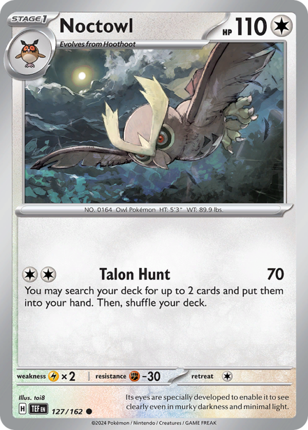TEF - 127 - Noctowl - reverse holo