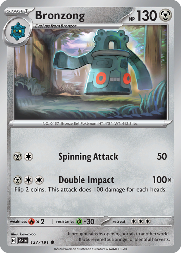 SSP - 127 - Bronzong - reverse holo