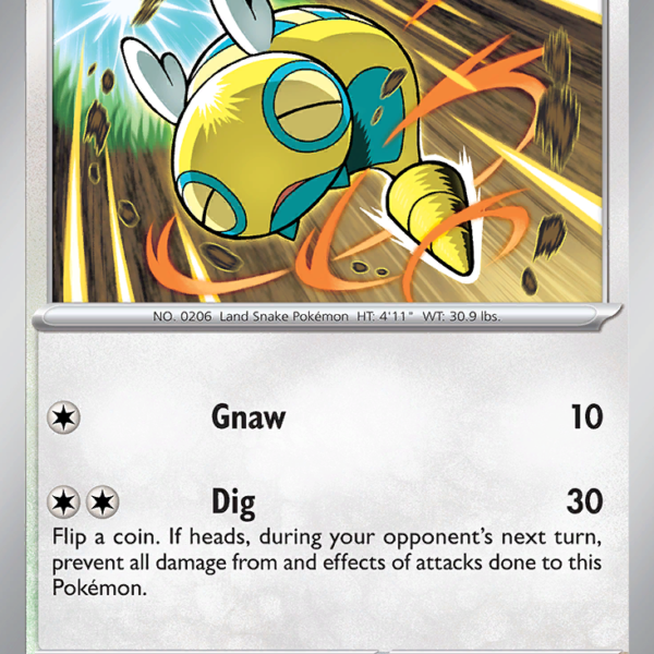TEF - 128 - Dunsparce - reverse holo