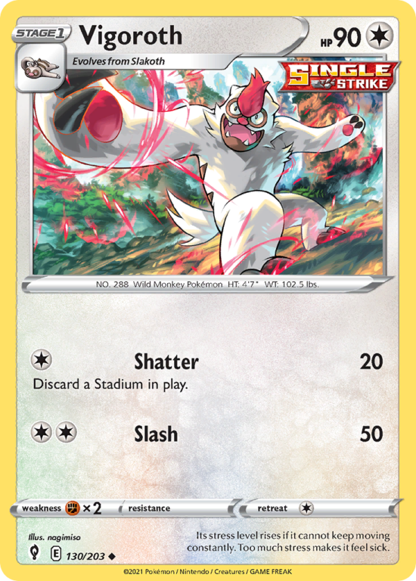 EVS - 130 - Vigoroth - reverse holo