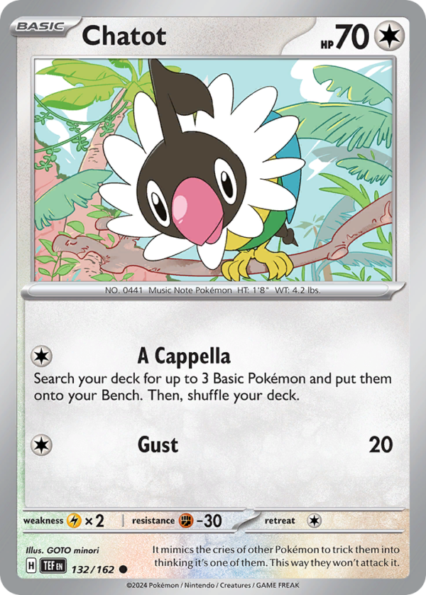TEF - 132 - Chatot - reverse holo