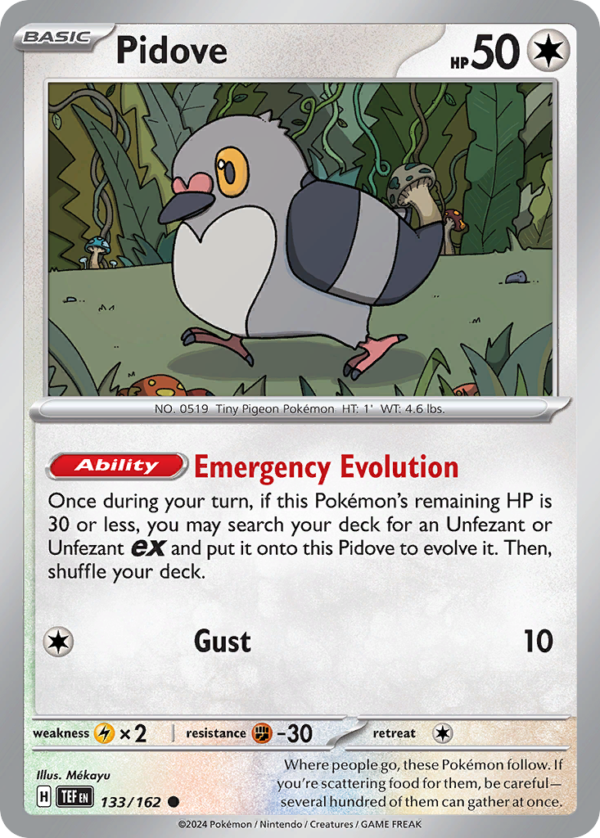 TEF - 133 - Pidove - reverse holo