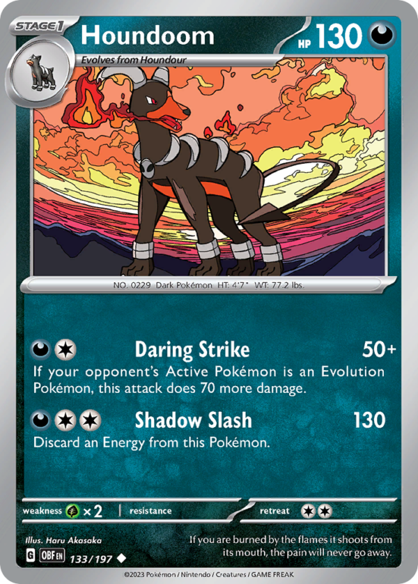 OBF - 133 - Houndoom - reverse holo