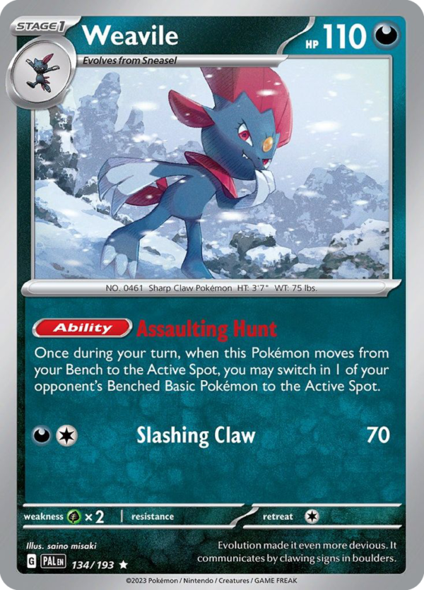PAL - 134 - Weavile - holo