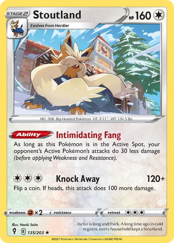 EVS - 135 - Stoutland - reverse holo