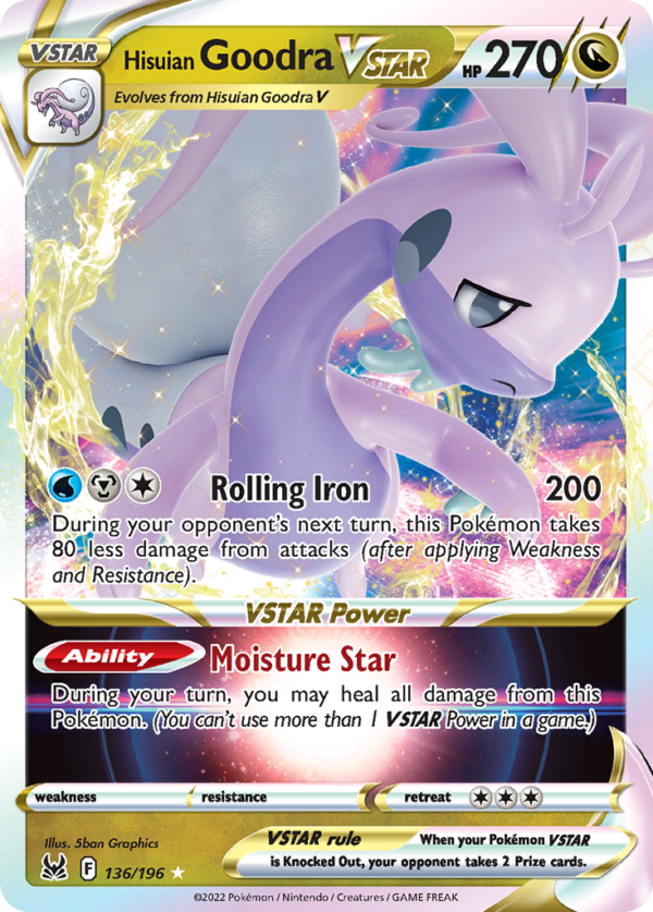 LOR - 136 - Hisuian Goodra VSTAR - Holo Rare VSTAR