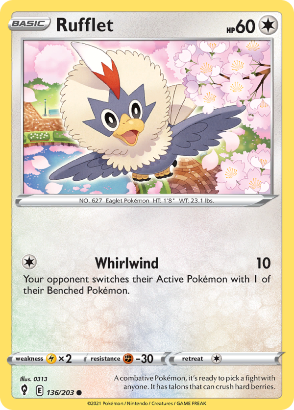 EVS - 136 - Rufflet - reverse holo
