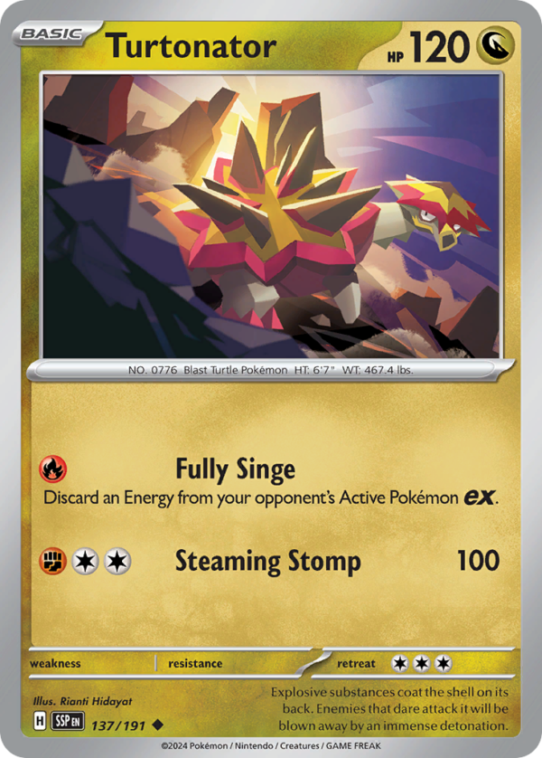 SSP - 137 - Turtonator - reverse holo