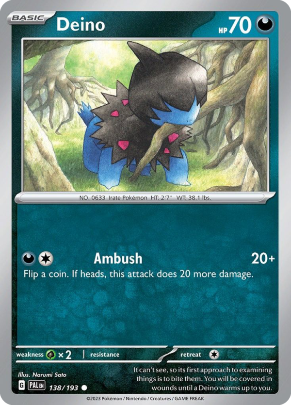 PAL - 138 - Deino - reverse holo