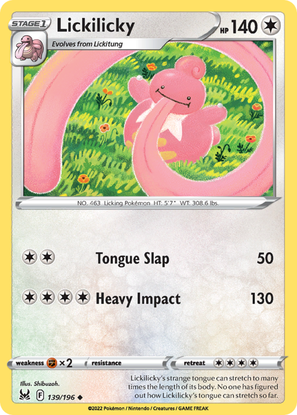 LOR - 139 - Lickilicky - reverse holo