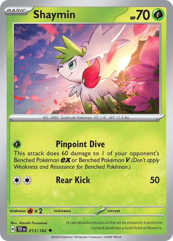 TEF - 013 - Shaymin - reverse holo