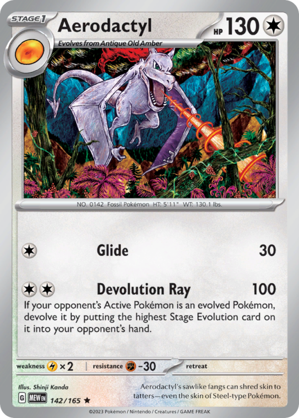 MEW - 142 - Aerodactyl - holo