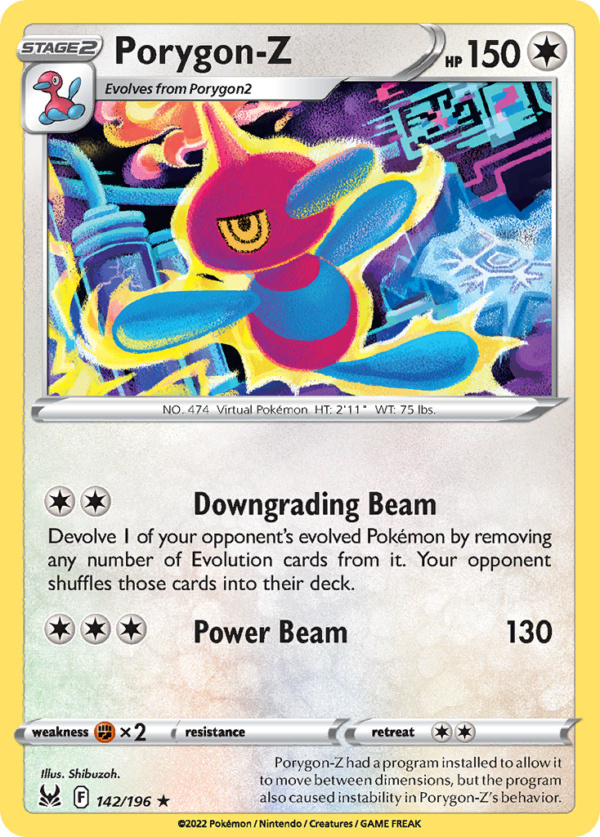 LOR - 142 - Porygon-Z - reverse holo