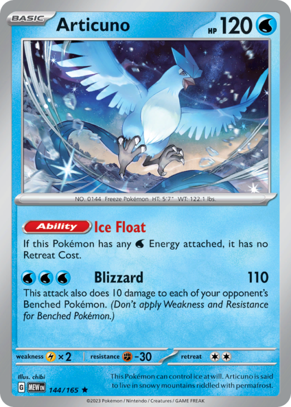 MEW - 144 - Articuno - reverse holo