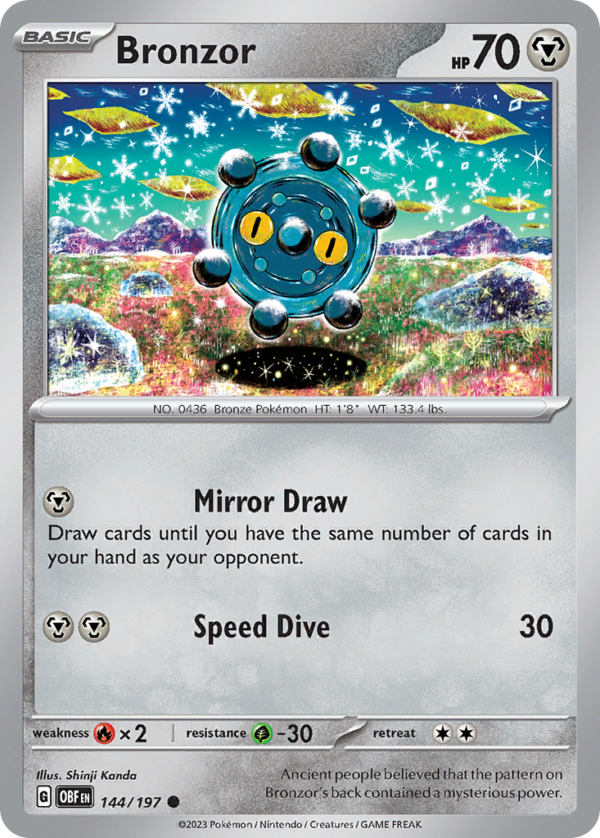 OBF - 144 - Bronzor - reverse holo