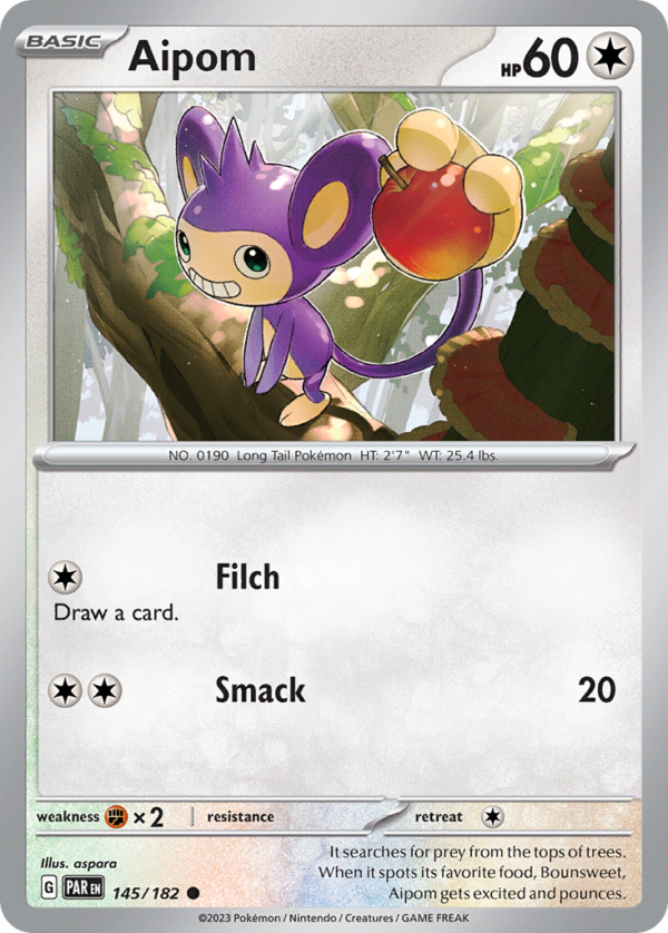PAR - 145 - Aipom - reverse holo