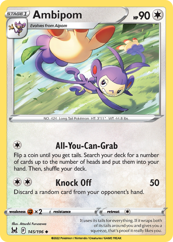 LOR - 145 - Ambipom - reverse holo