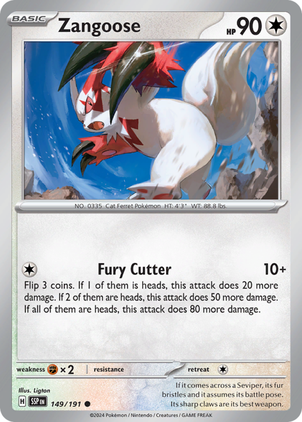 SSP - 149 - Zangoose - reverse holo
