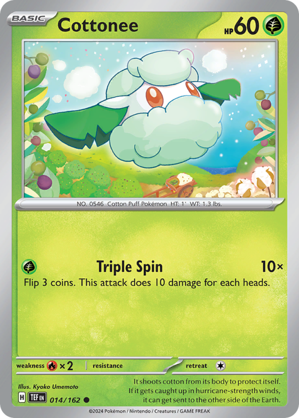 TEF - 014 - Cottonee - reverse holo